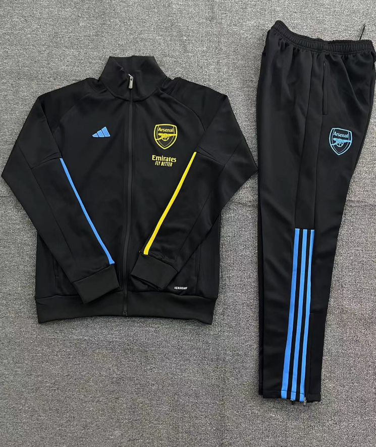 Arsenal 23-24 Kids Jacket Training Tracksuit - Black